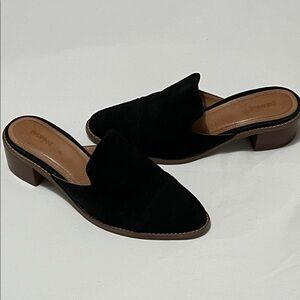 Soludos Black Suede Mules